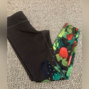 Anthropology pure + good floral leggings